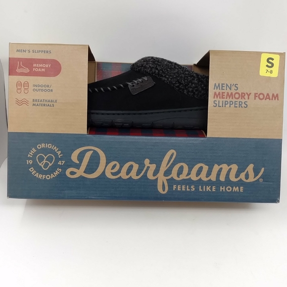 Dearfoams Men's Brendan Microsuede Clog Slipper - Picture 9 of 15